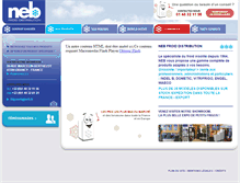 Tablet Screenshot of neb.fr